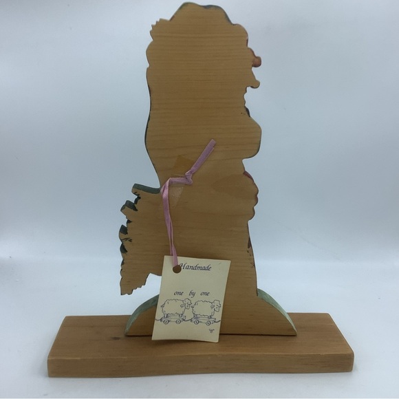 Handmade Flat Wood Santa with Toys - Picture 3 of 6